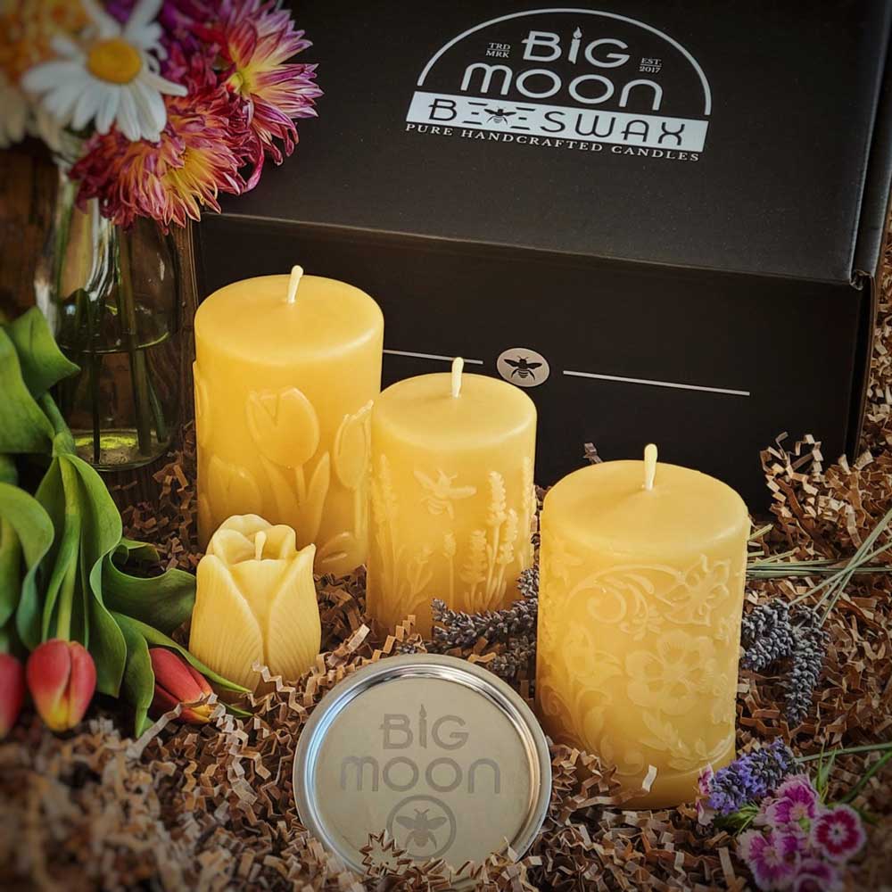 Honey Gift Set Beeswax Candle Gift Set Honey and Soap Gift 