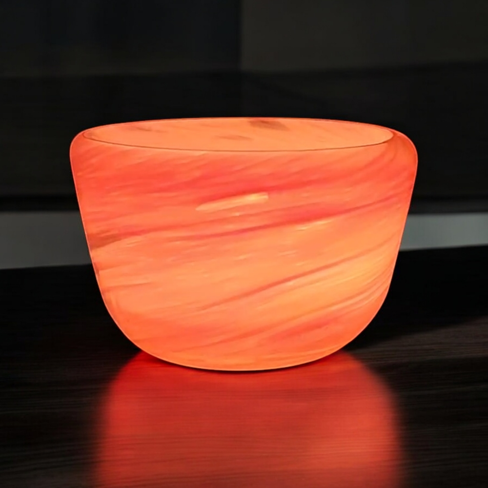 Hand Blown Glass Tealight Holder + 30 Beeswax Tealights